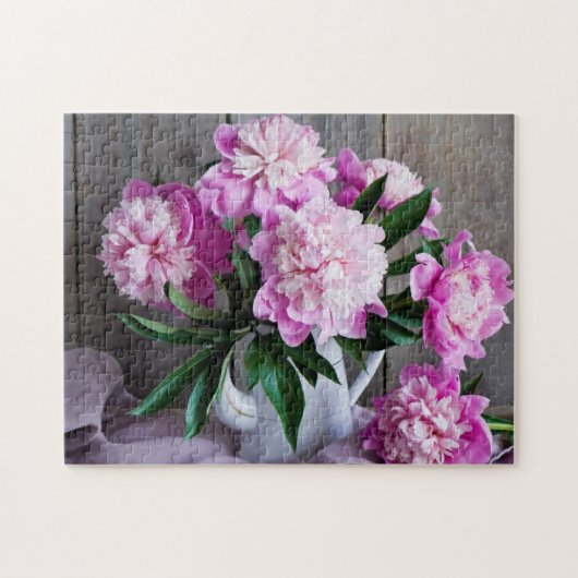 Peonies Game Puzzle Legpuzzel (Horizontaal)