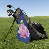 Peonies Golfhanddoek (Groen)