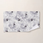 Peonies, grijs en wit, bloem, witte bloemen bad handdoek (Handdoek)