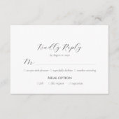 Peonies in Bloom RSVP Card (Devant)