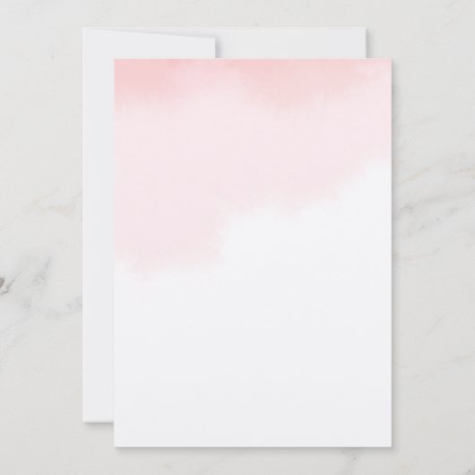 Peonies Invitation à la douche nuptiale (Dos)