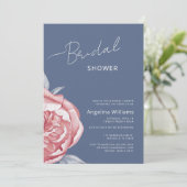 Peonies Invitation à la douche nuptiale (Debout devant)