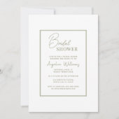 Peonies Invitation à la douche nuptiale (Devant)