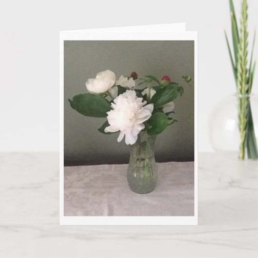 Peonies, kaart (Voorkant)