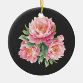 Peonies Keramisch Ornament (Voorkant)