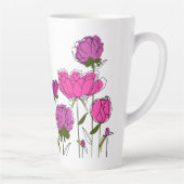 Peonies Latte Mug (Droite)