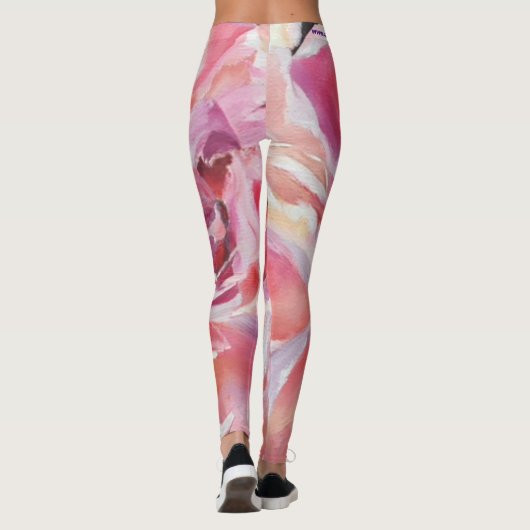 Peonies Leggings floraux (Dos)
