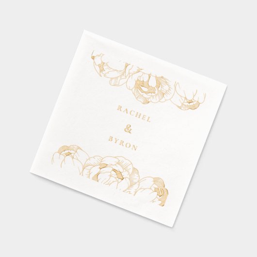 Peonies mariage Gold (Gauche)