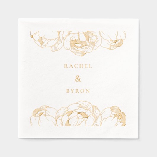 Peonies mariage Gold (Recto)