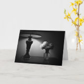 Peonies - noir, carte (Fleur jaune)