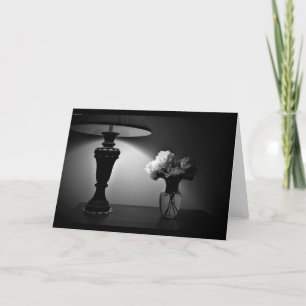 Peonies - noir, carte