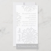 Peonies Papier numérique découpe 3 Merci de Sympat (Devant)