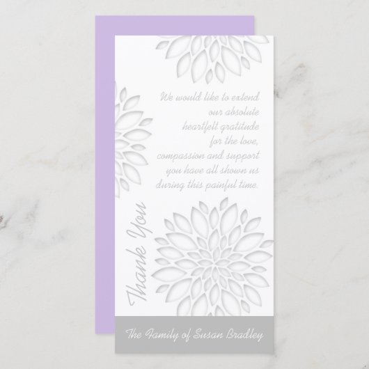 Peonies Papier numérique découpe 3 Merci de Sympat (Devant / Derrière)