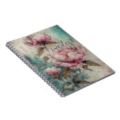 Peonies peintes - Carnet (Côté Droit)
