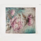 Peonies peintes - Tapisserie (Devant (Horizontal))
