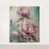 Peonies peintes - Tapisserie (Devant)