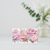 Peonies Peony Flowers Carte de visite (Debout devant)
