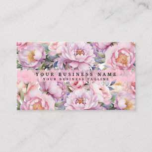 Peonies Peony Flowers Carte de visite