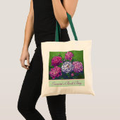 Peonies Personal Book Bag Tote Bag (Voorkant (product))