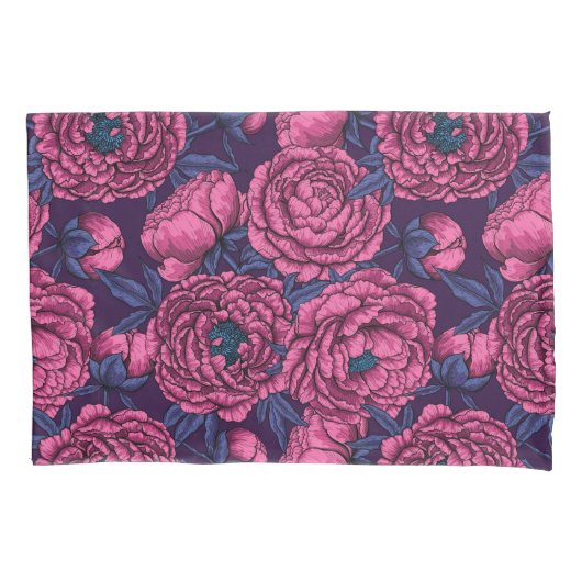 Peonies Pillow Hoesje Kussensloop (Voorkant-Links)