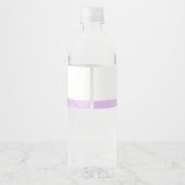 Peonies pourpres Baptême Étiquettes de bouteille d (Dos)