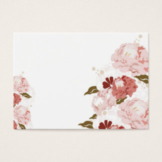 Peonies profile card visitekaartje