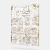 Peonies romantiques beiges Plastique (Angle)