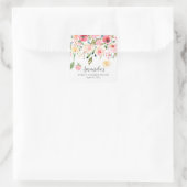 Peonies Rose Floral First Communion Sticker (Sac)