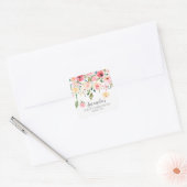 Peonies Rose Floral First Communion Sticker (Enveloppe)