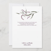 Peonies rose Plum violet Photo Merci Cartes (Dos)