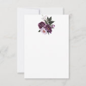 Peonies rose prune violette Mariage Merci (Dos)