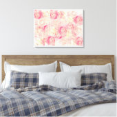 Peonies roses Abstraites toile étirée (Insitu(Chambre))