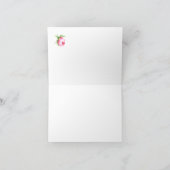 Peonies roses Aquarelle Florales Mariage Merci (Intérieur)