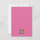 Peonies roses Baby shower Petite invitation (Dos)