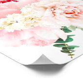 Peonies Roses Bleues Fleurie Mariage Tableau de si (Coin)