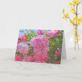 Peonies roses - Carte crayon couleur (Fleur jaune)