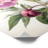 Peonies roses Flower Art Imprimer Poster (Coin)