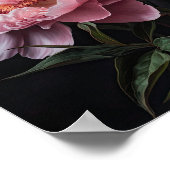 Peonies roses Flower Art Imprimer Poster (Coin)