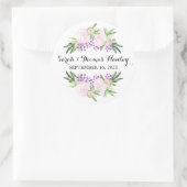 Peonies roses I Sticker Mariage Floral (Sac)