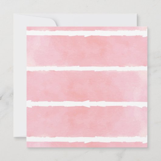 Peonies roses modernes Floral Moving Faire-part (Dos)