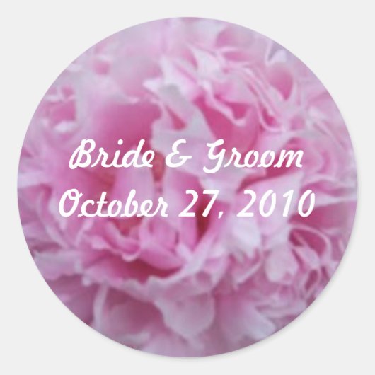 Peonies roses Peony Mariage Stickers (Devant)