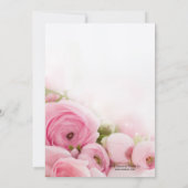 Peonies roses Post Mariage Brunch Invitation (Dos)