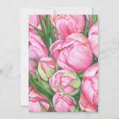 Peonies Rozen Floral 90ste verjaardagsfeest Kaart (Achterkant)