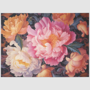 Peonies serie ontwerp 14 tissuepapier
