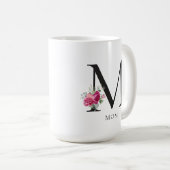 Peonies sucrées MOM 15oz Mug de café (Devant droit)