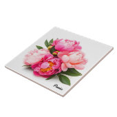 Peonies Tegeltje (Zijkant)