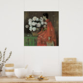 Peonies van William Merritt Chase,  kunst Poster (Keuken)