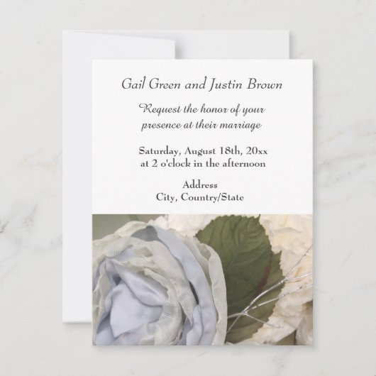 Peonies Wedding Uitnodiging (Voorkant)