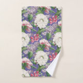 Peonis & Lilacs Jardin d'aquarelle Motif (Serviette à main)