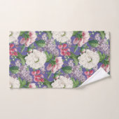 Peonis & Lilacs Jardin d'aquarelle Motif (Serviette à main)